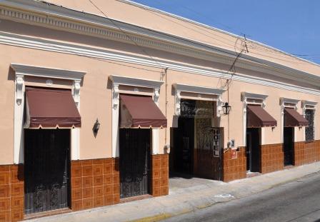 Hotel Meridano Merida Yucatan Mexico Front view of Hotel