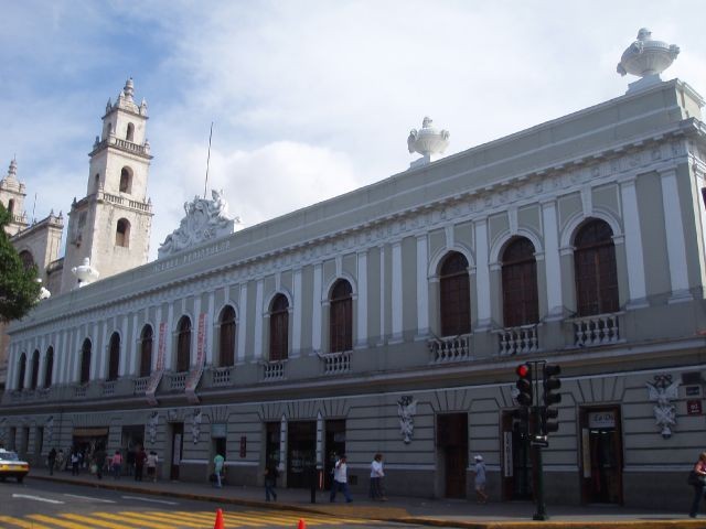 Merida antique building historic center