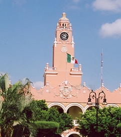 Merida historic center town hall